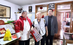 完美青岛分公司开展元旦慰问社区困难党员