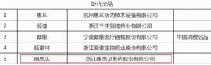康恩贝入选浙江省“首批浙江消费名品名单”